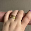 Stacked treasures ring - goud kleur