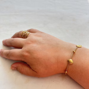 Shell serenade armband - goud kleur