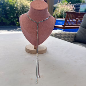 Gedraaide ketting - zilver kleur