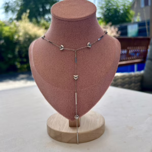 Simple heart ketting - zilver kleur