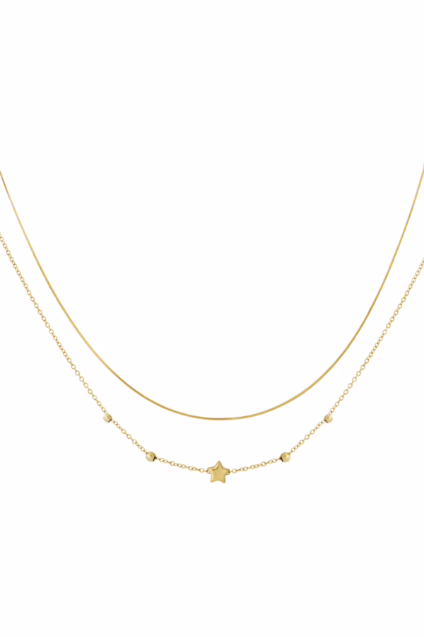 Star glow layered ketting - Afbeelding 2