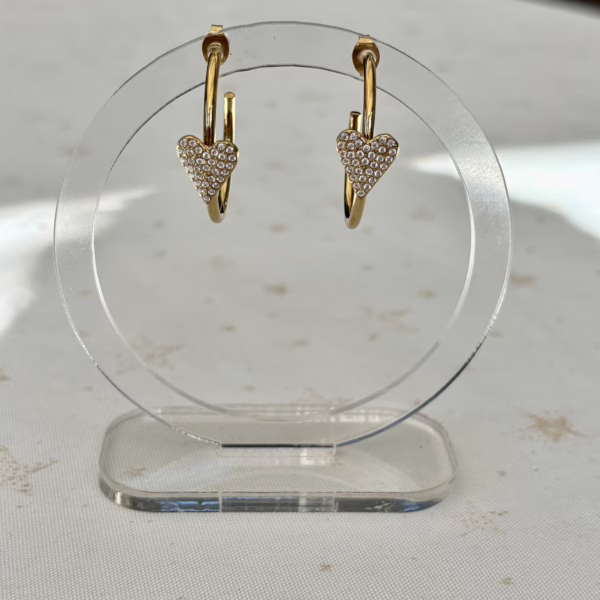 Heart Hoop oorbellen - Afbeelding 4