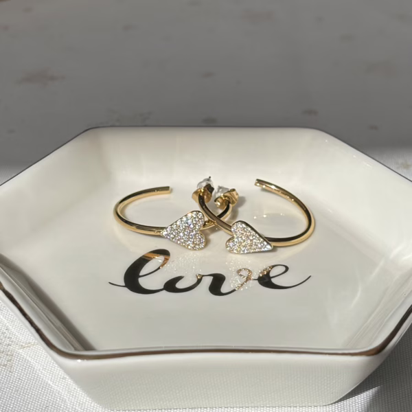 Heart Hoop oorbellen