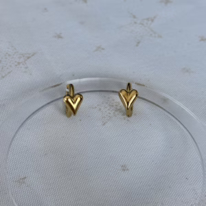 mini heart creolen