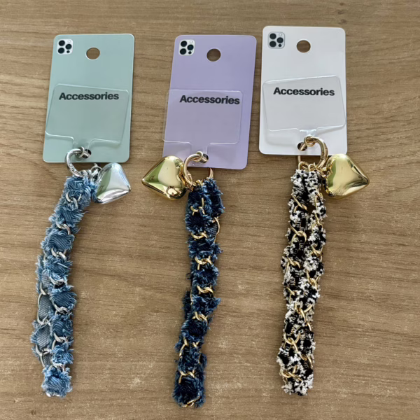 Telefoonkoord denim lichtblauw - Afbeelding 5