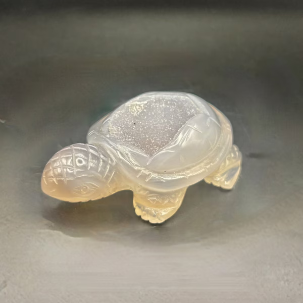 Schildpad Agaat met Kwarts (s) - Afbeelding 3
