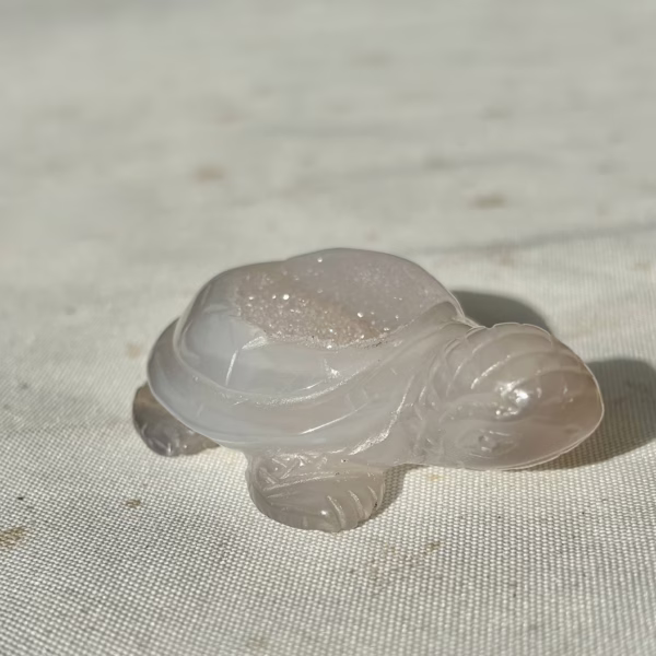 Schildpad Agaat met Kwarts (s) - Afbeelding 2