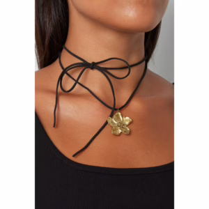 Golden Daisy Rope Necklace