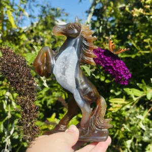 Paard Carving Agaat & Kwarts